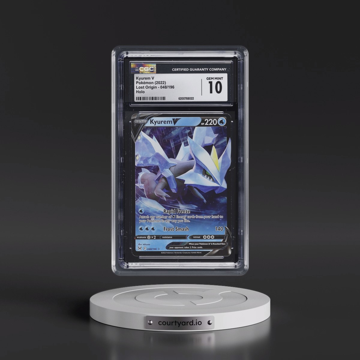 2022 Lost Origin #048/196 Kyurem V - Holo (CGC 10 GEM MINT)