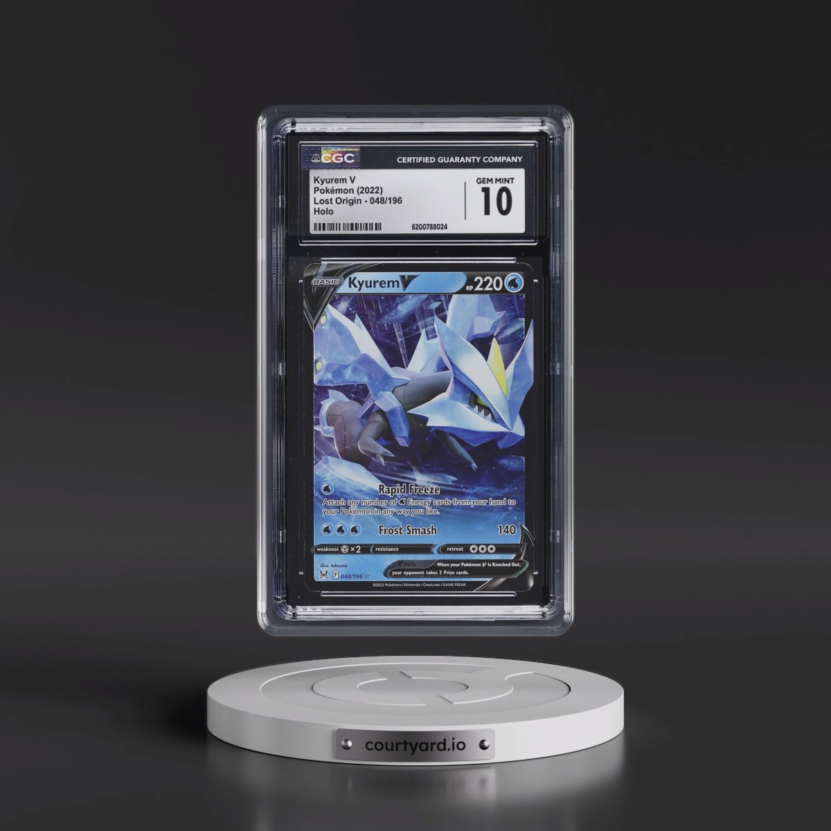 2022 Lost Origin #048/196 Kyurem V - Holo (CGC 10 GEM MINT)
