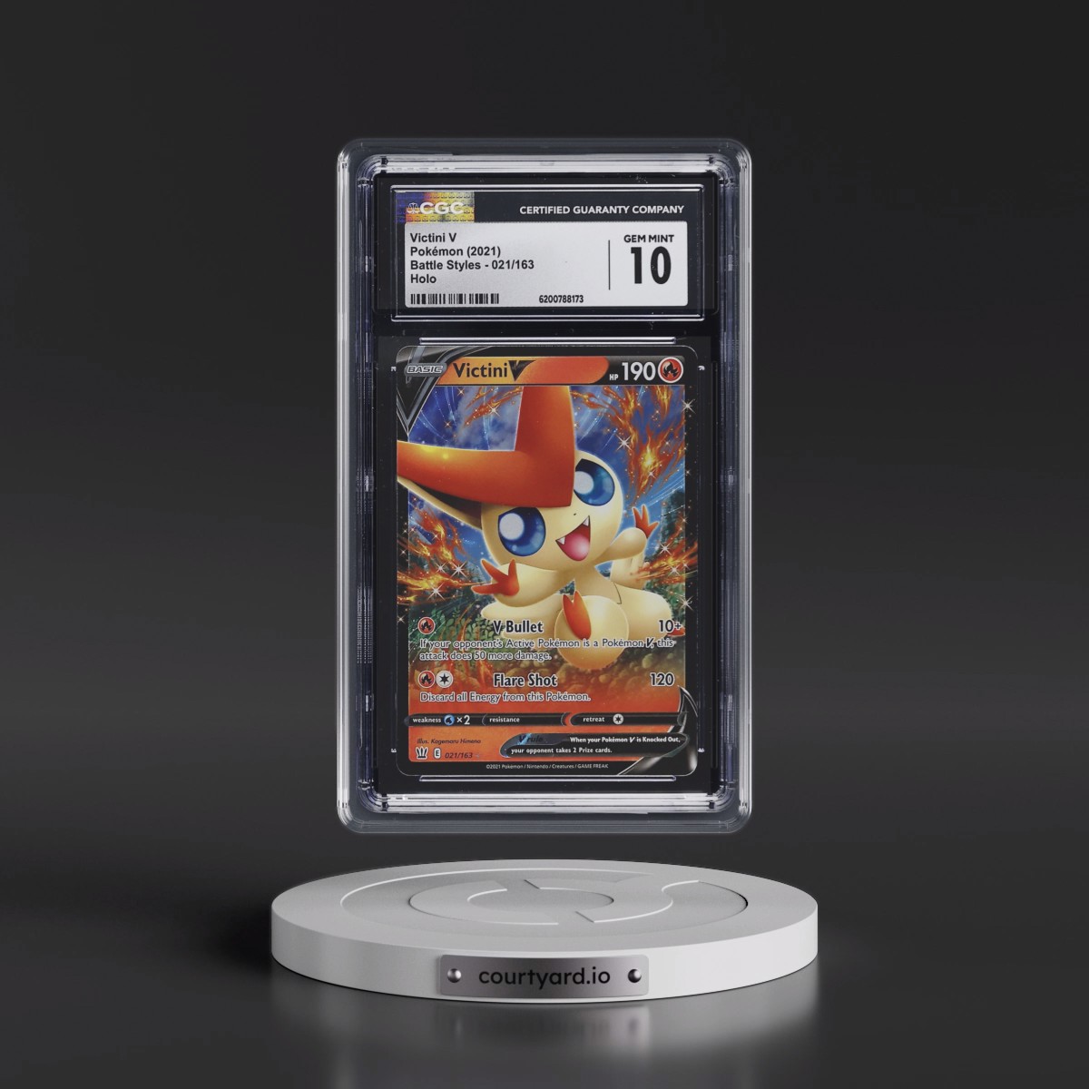 2021 Battle Styles Victini V - Holo #021/163 CGC 10