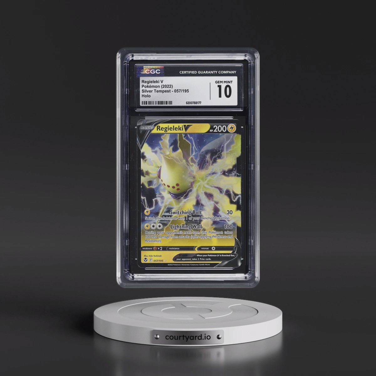 2022 Silver Tempest Regieleki V - Holo #057/195 CGC 10