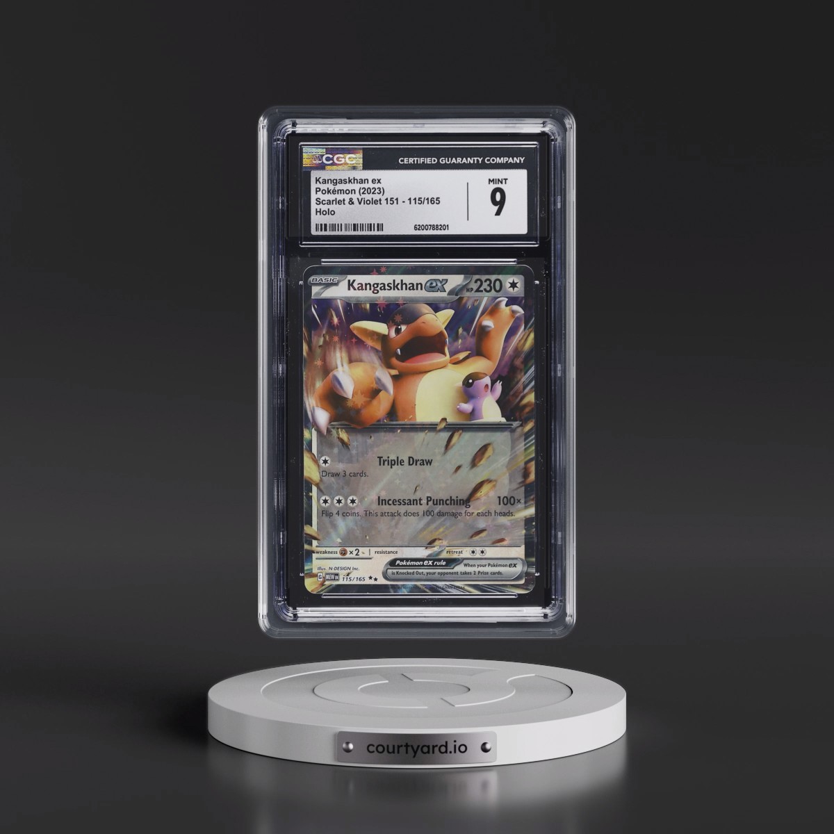 2023 Scarlet & Violet 151 - MEW EN #115/165 Kangaskhan ex - Holo (CGC 9 MINT)