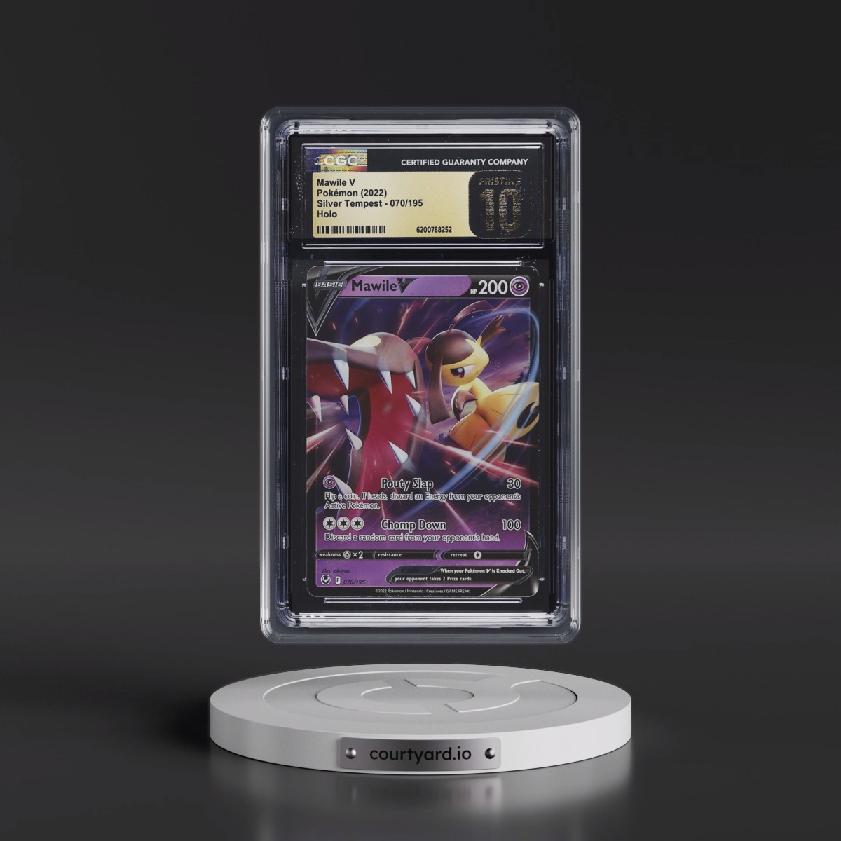 2022 Silver Tempest Mawile V - Holo #070/195 CGC 10