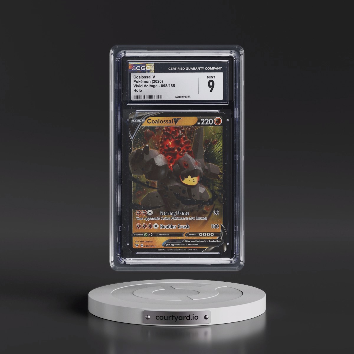 2020 Vivid Voltage #098/185 Coalossal V - Holo (CGC 9 MINT)