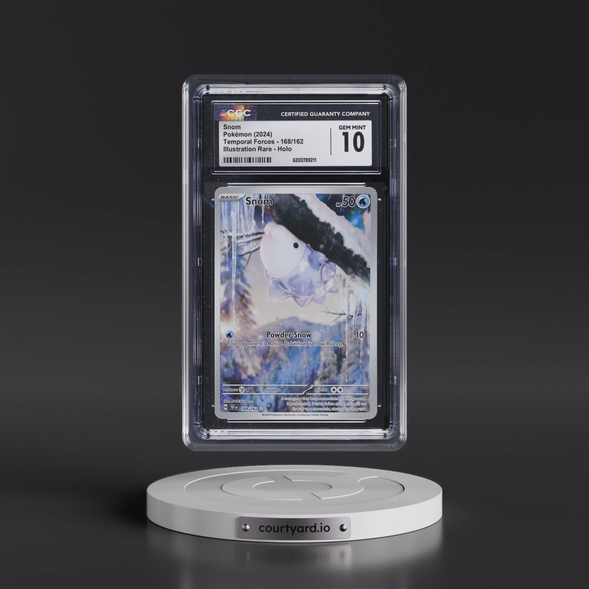 2023 Temporal Forces - TEF EN #168/162 Snom - Illustration Rare Holo (CGC 10 GEM MINT)