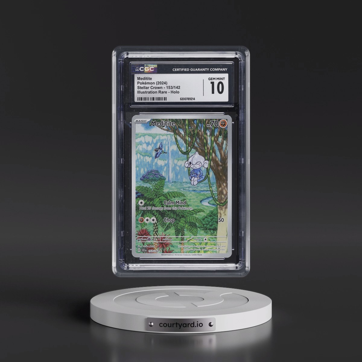 2024 Stellar Crown - SCR EN Meditite - Illustration Rare Holo #153/142 CGC 10