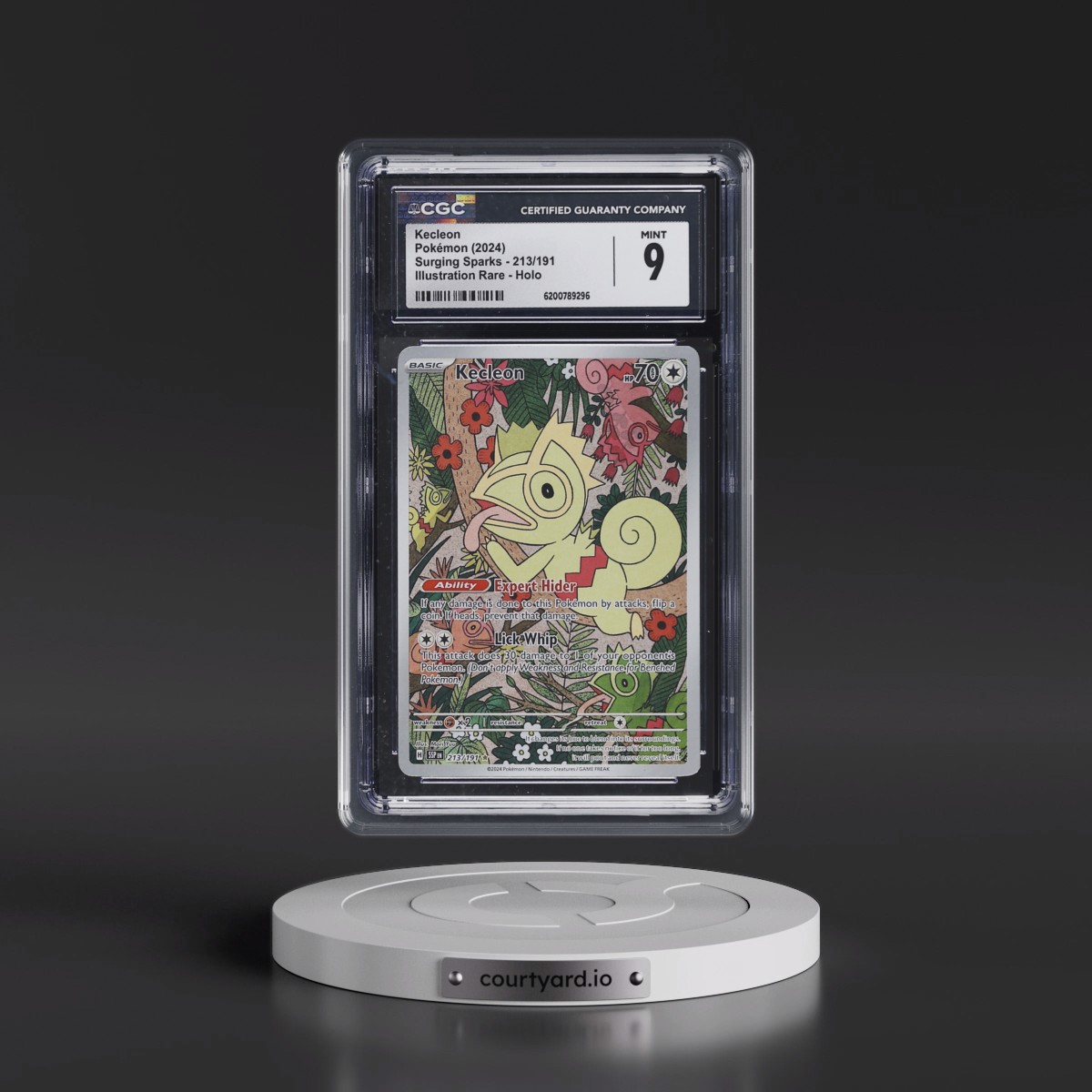 2024 Surging Sparks - SSP EN Kecleon - Illustration Rare Holo #213/191 CGC 9
