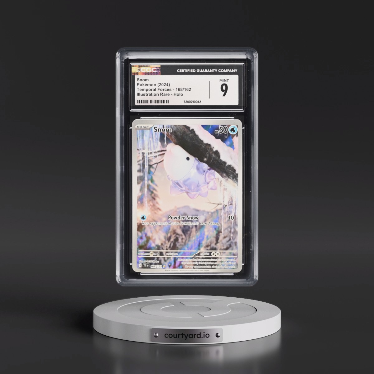 2023 Temporal Forces - TEF EN #168/162 Snom - Illustration Rare Holo (CGC 9 MINT)