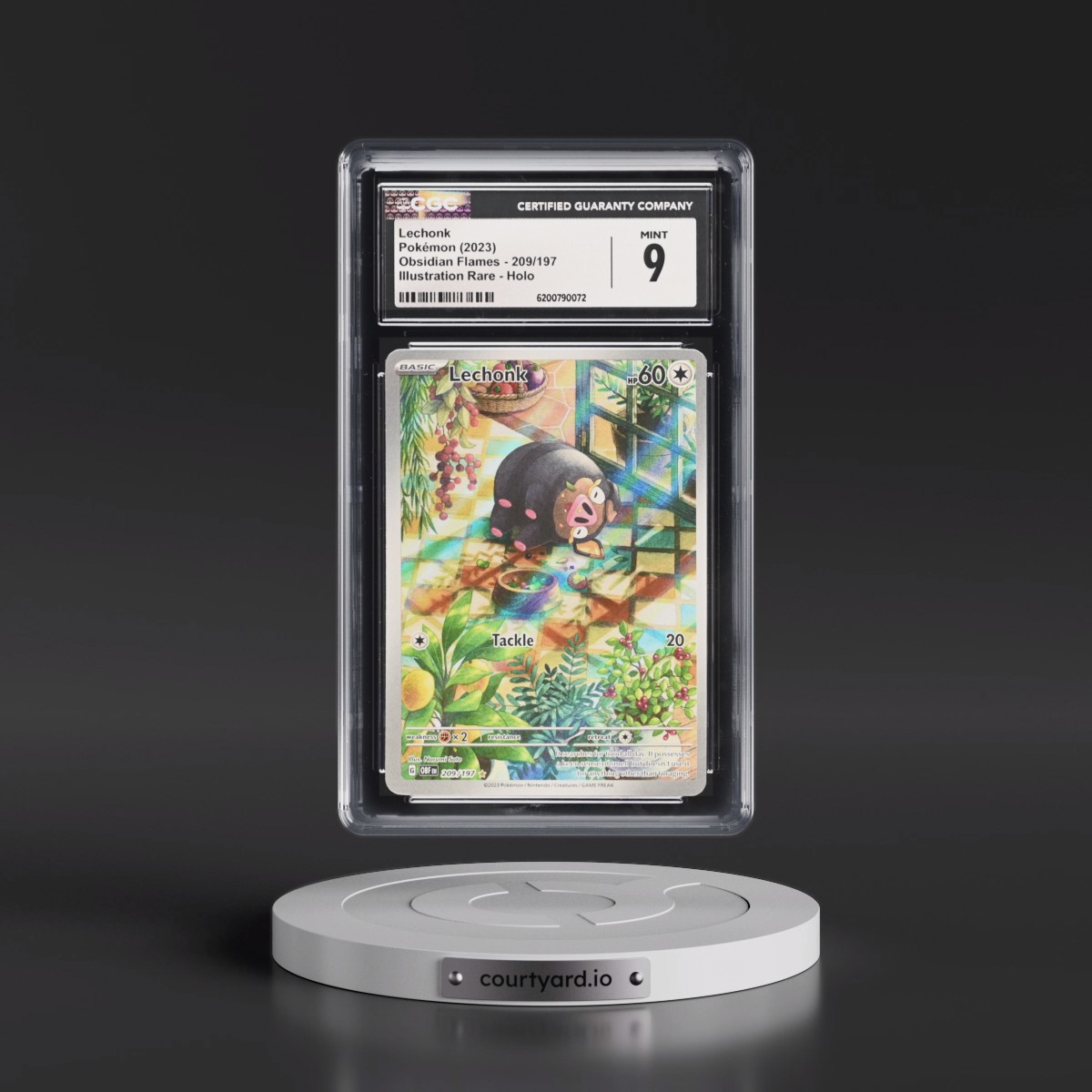 2023 Obsidian Flames - OBF EN Lechonk - Illustration Rare Holo #209/197 CGC 9