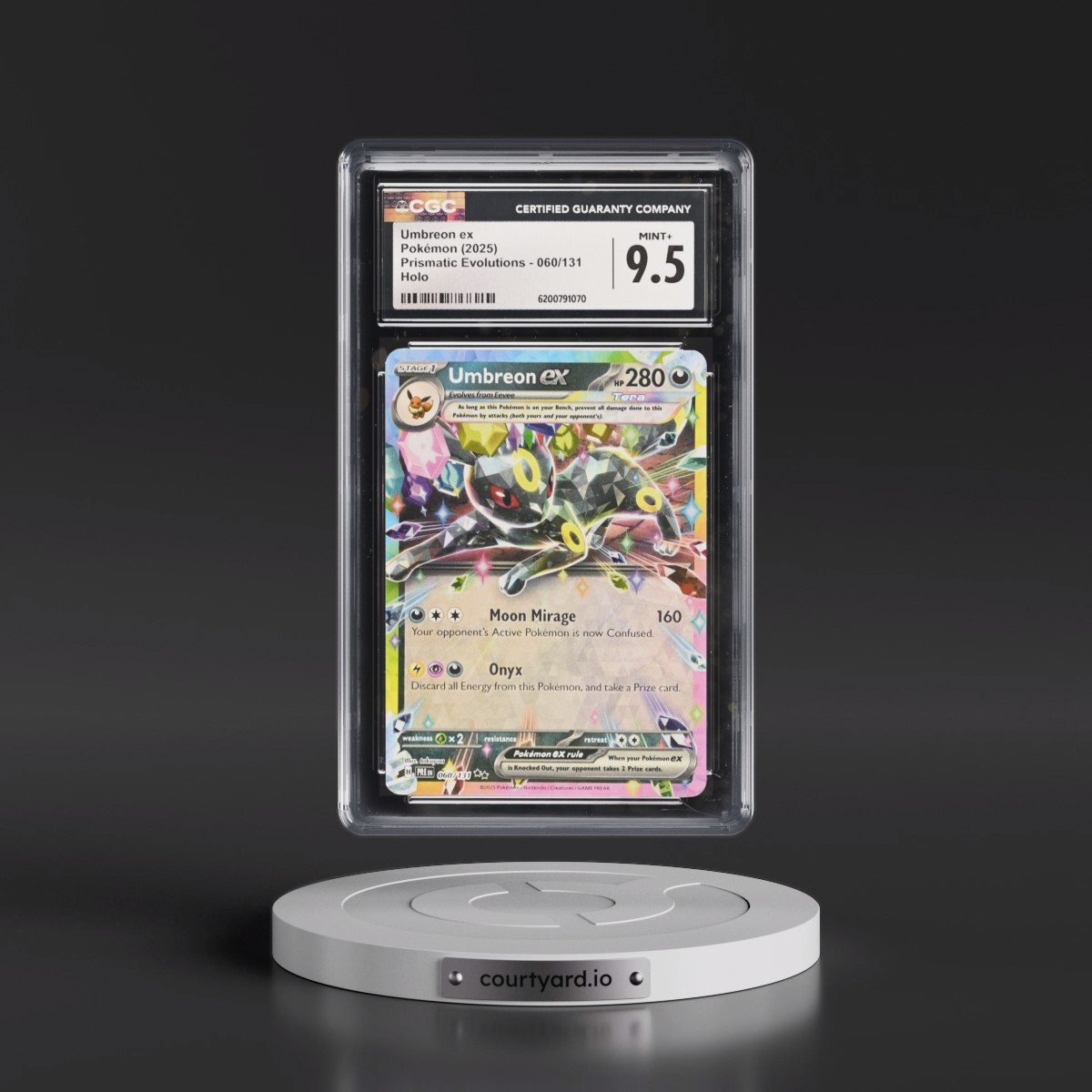 2024 Prismatic Evolutions - PRE EN #060/131 Umbreon ex - Holo (CGC 9.5 MINT+)