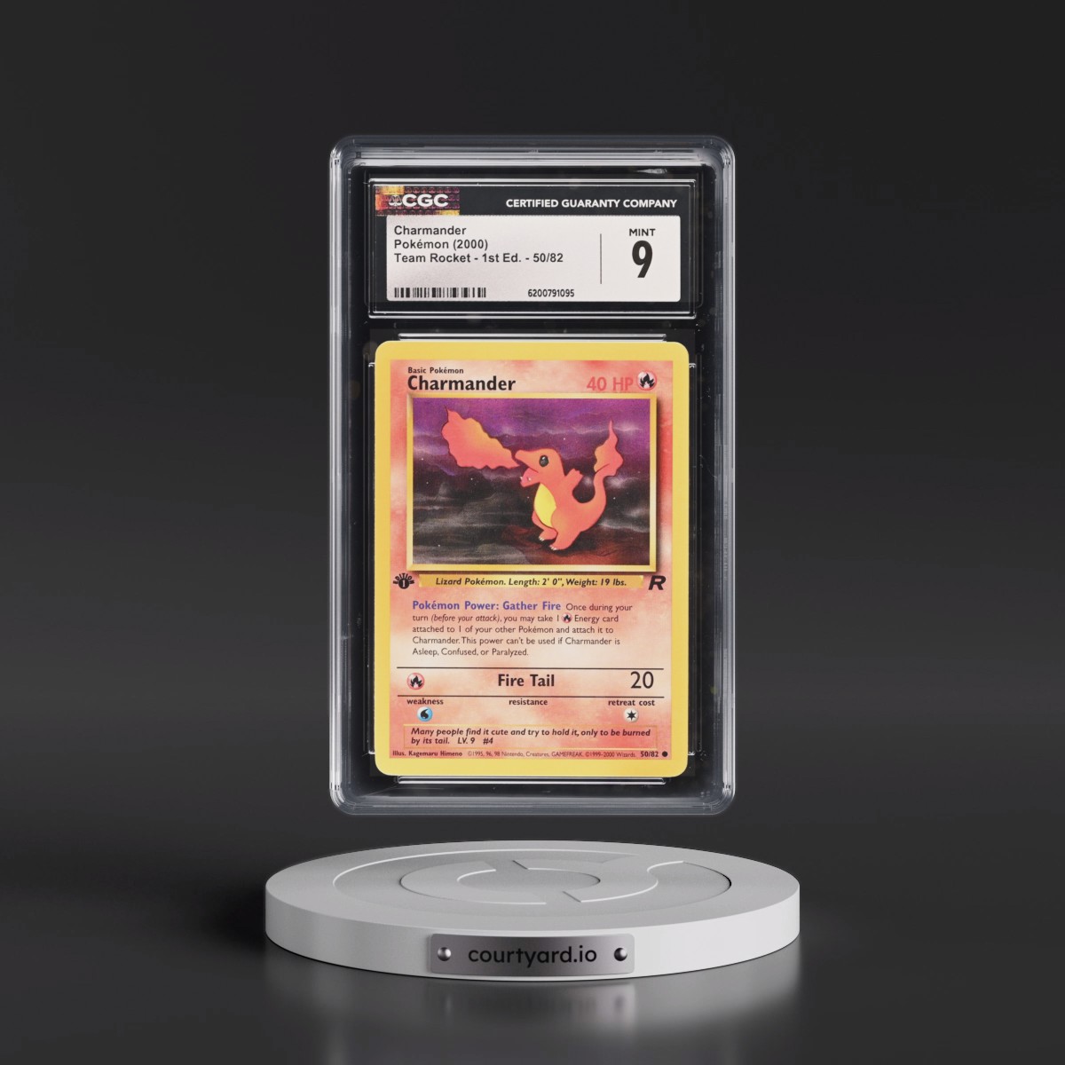 2000 Team Rocket Charmander - 1st Edition #50/82 CGC 9