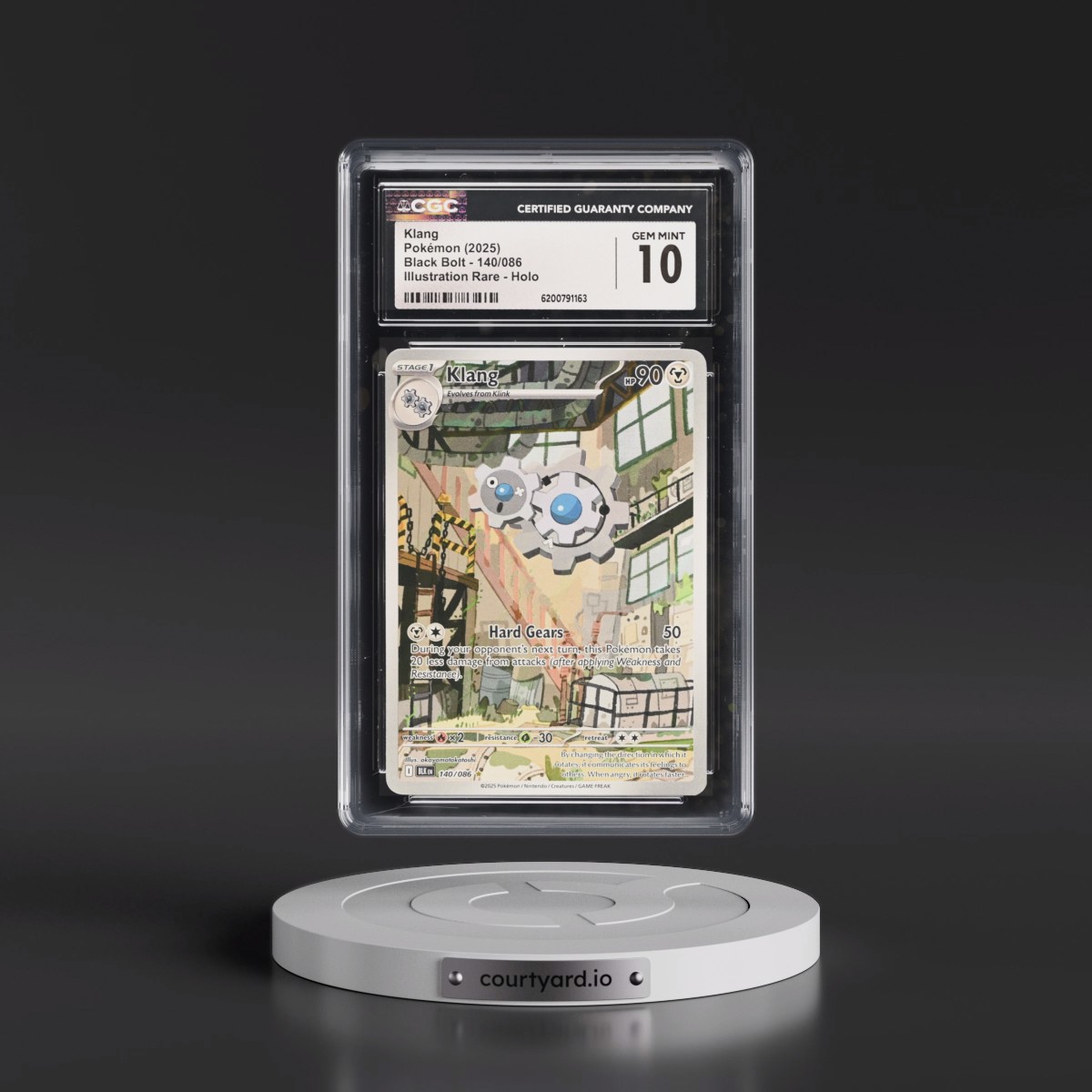 2025 Black Bolt - BLK EN #140/086 Klang - Illustration Rare Holo (CGC 10 GEM MINT)