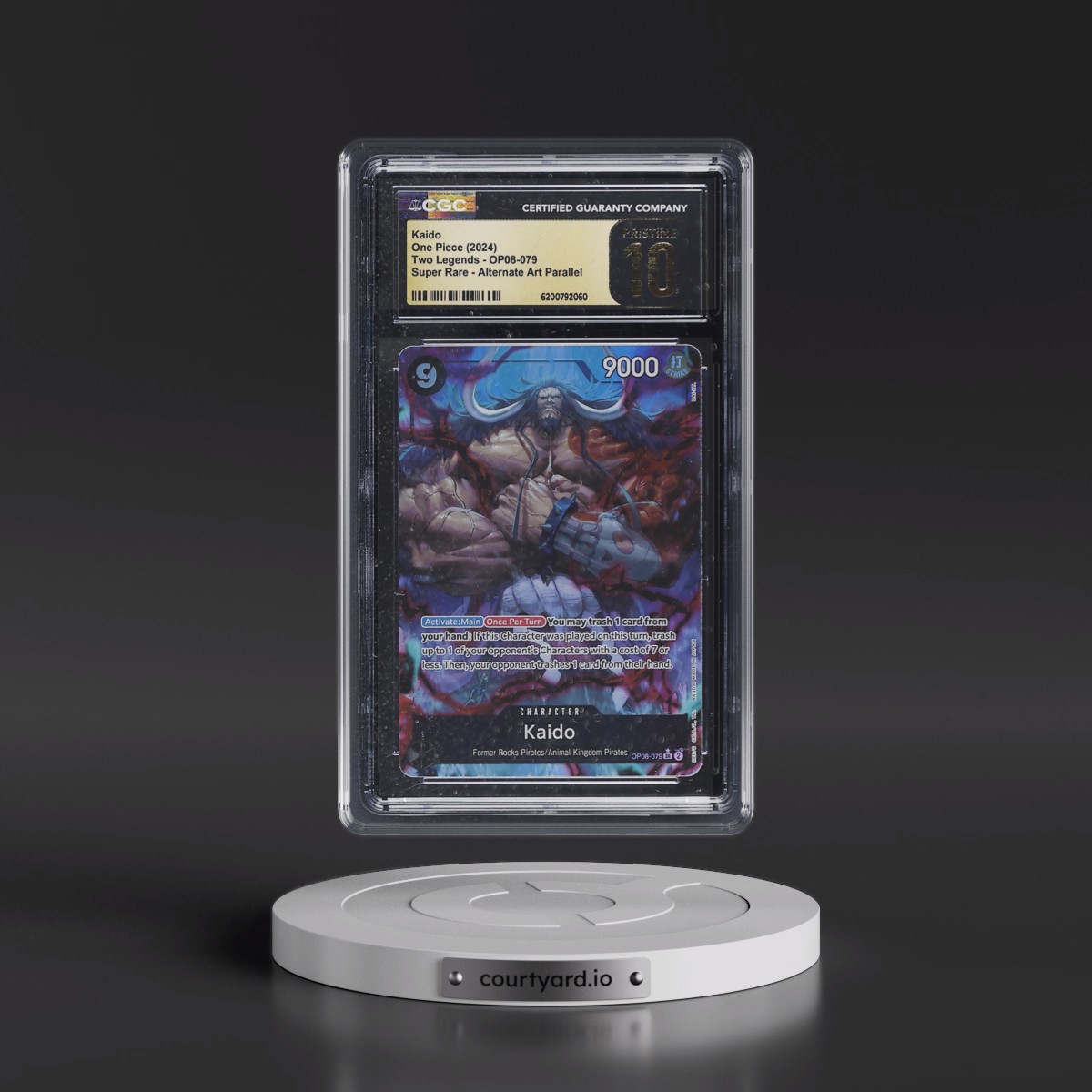 2024 Two Legends (OP08) - English #OP08-079 Kaido - (Borderless) Alt Art (CGC 10 PRISTINE)