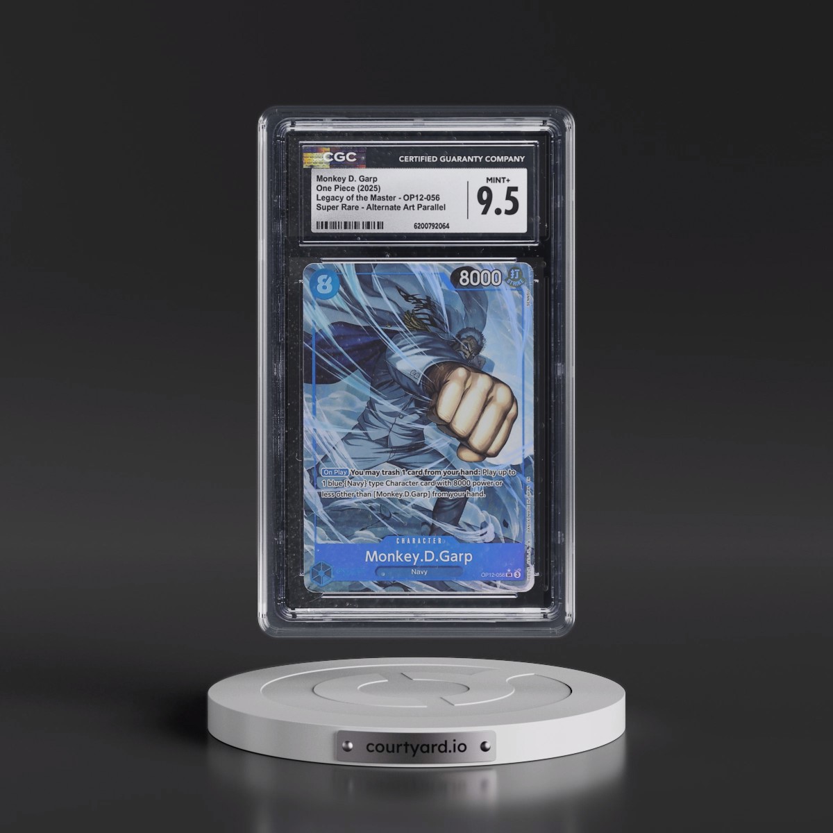 2025 Legacy of the Master (OP12) - English Monkey D. Garp - (Borderless) Alt Art #OP12-056 CGC 9.5