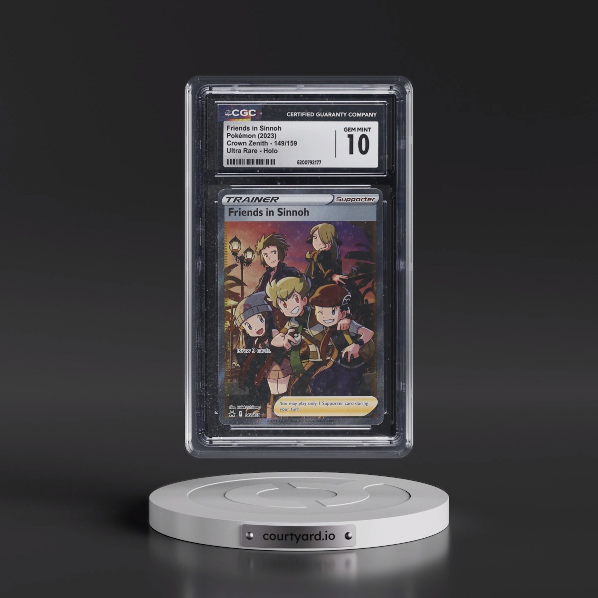 2023 Crown Zenith #149/159 Friends in Sinnoh - Ultra Rare Holo (CGC 10 GEM MINT)