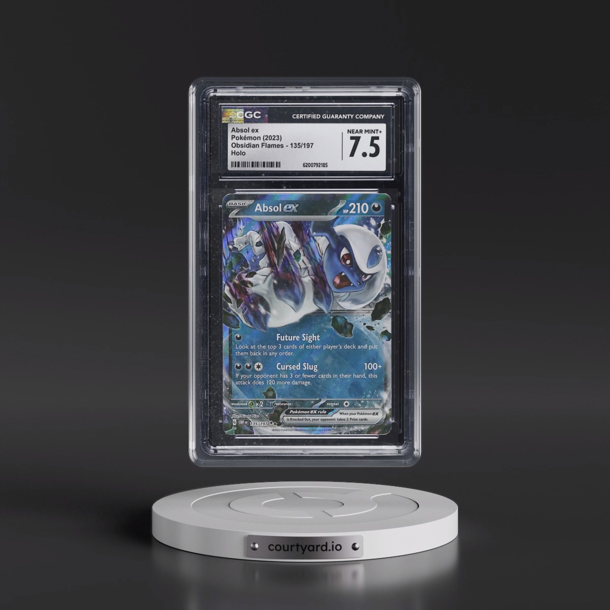 2023 Obsidian Flames - OBF EN #135/197 Absol ex - Holo (CGC 7.5 NM+)
