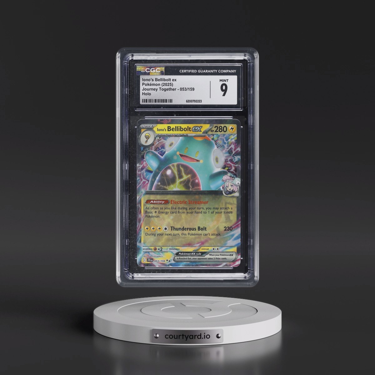 2024 Journey Together - JTG EN #053/159 Iono's Bellibolt ex - Holo (CGC 9 MINT)