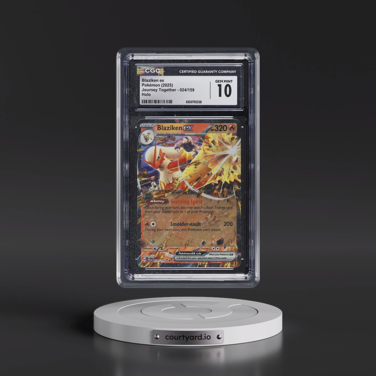 2024 Journey Together - JTG EN Blaziken ex - Holo #024/159 CGC 10