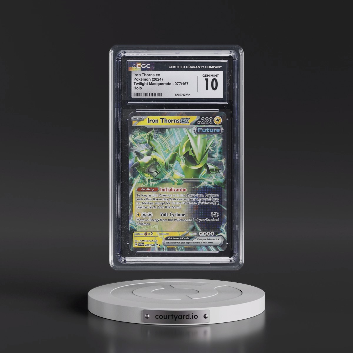 2024 Twilight Masquerade - TWM EN Iron Thorns ex - Holo #077/167 CGC 10