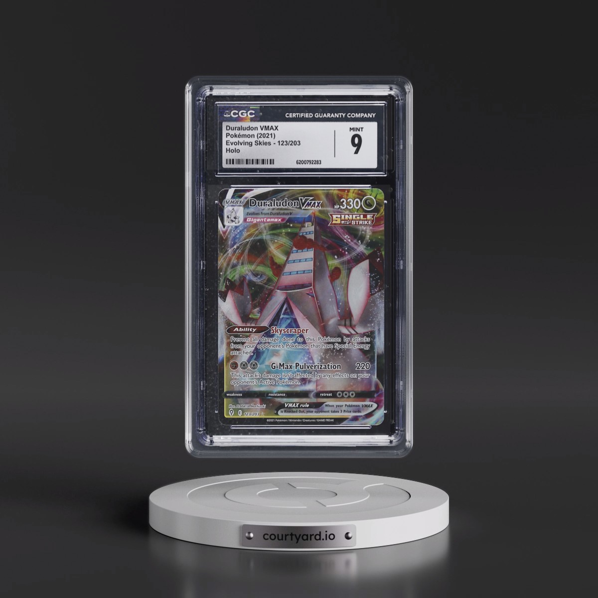 2021 Evolving Skies #123/203 Duraludon VMAX - Holo (CGC 9 MINT)