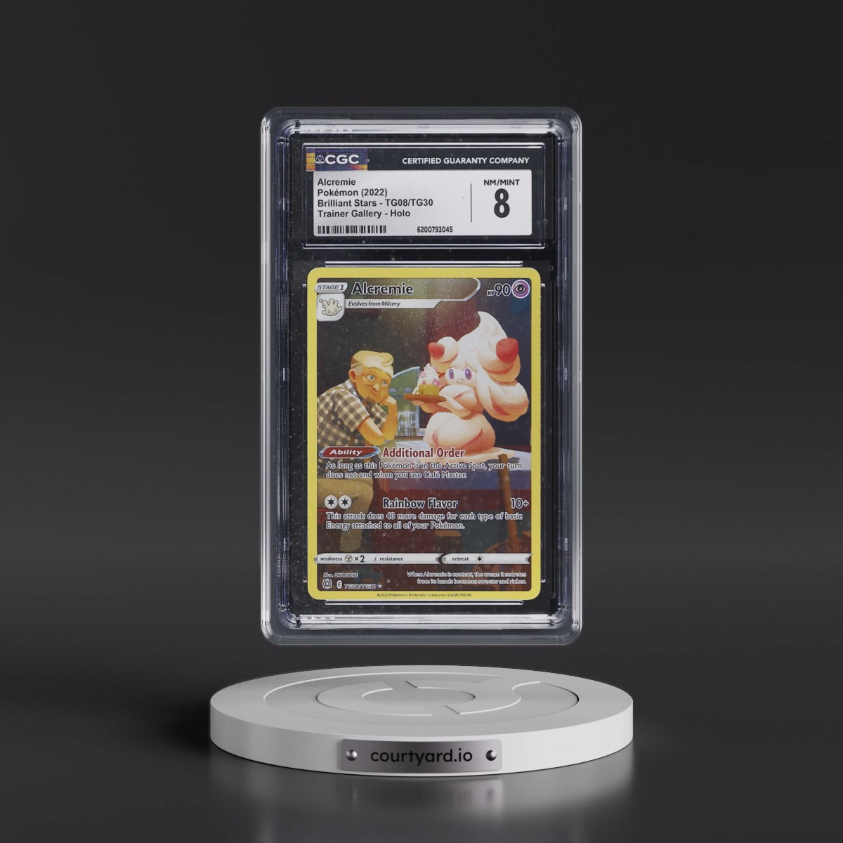 2022 Brilliant Stars #TG08/TG30 Alcremie - Trainer Gallery Holo (CGC 8 NM-MT)