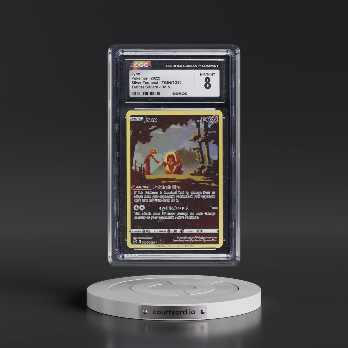 2022 Silver Tempest #TG04/TG30 Jynx - Trainer Gallery Holo (CGC 8 NM-MT)