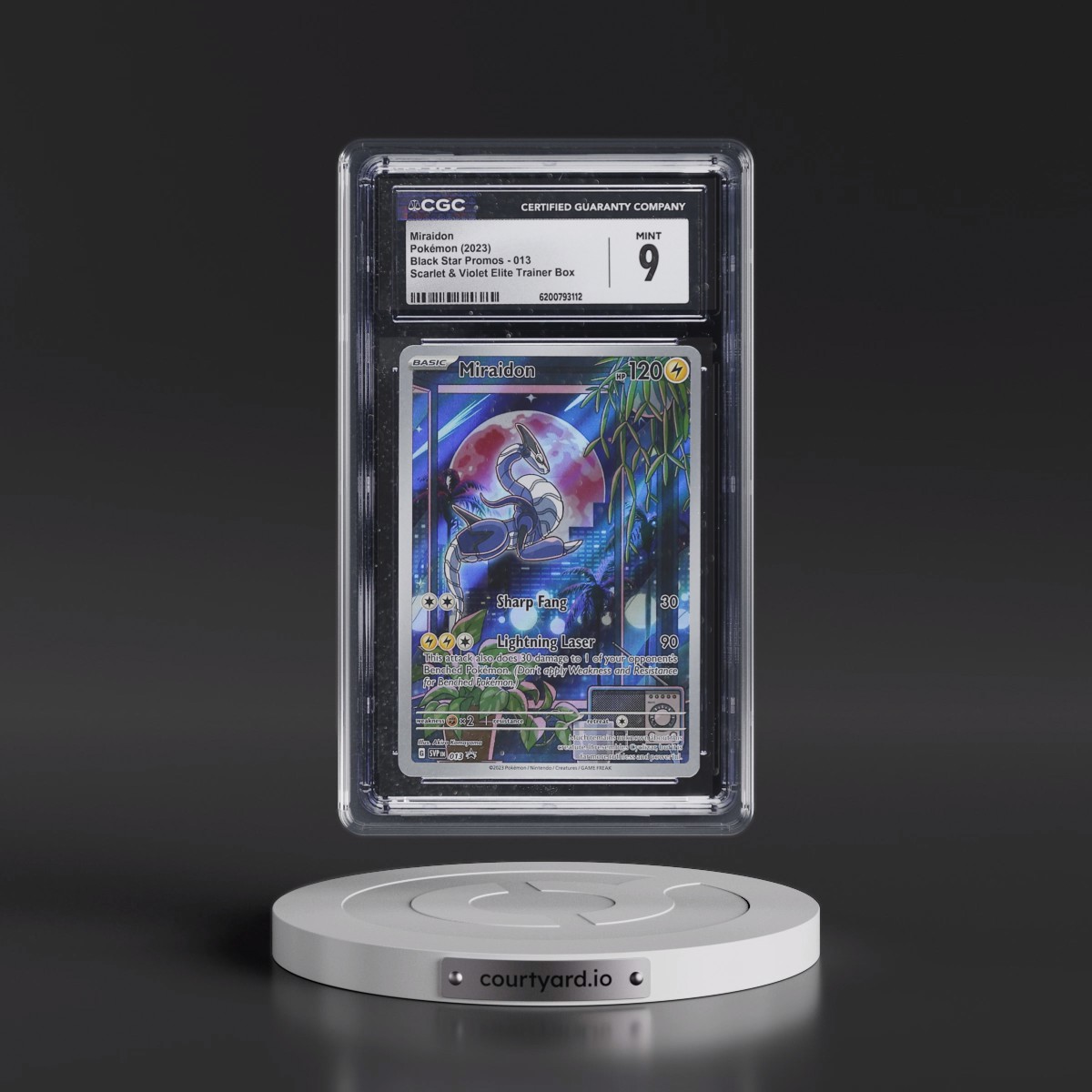 2023 Black Star Promos - Scarlet & Violet SVPEN Miraidon - Scarlet & Violet Elite Trainer Box (Holo) #013 CGC 9
