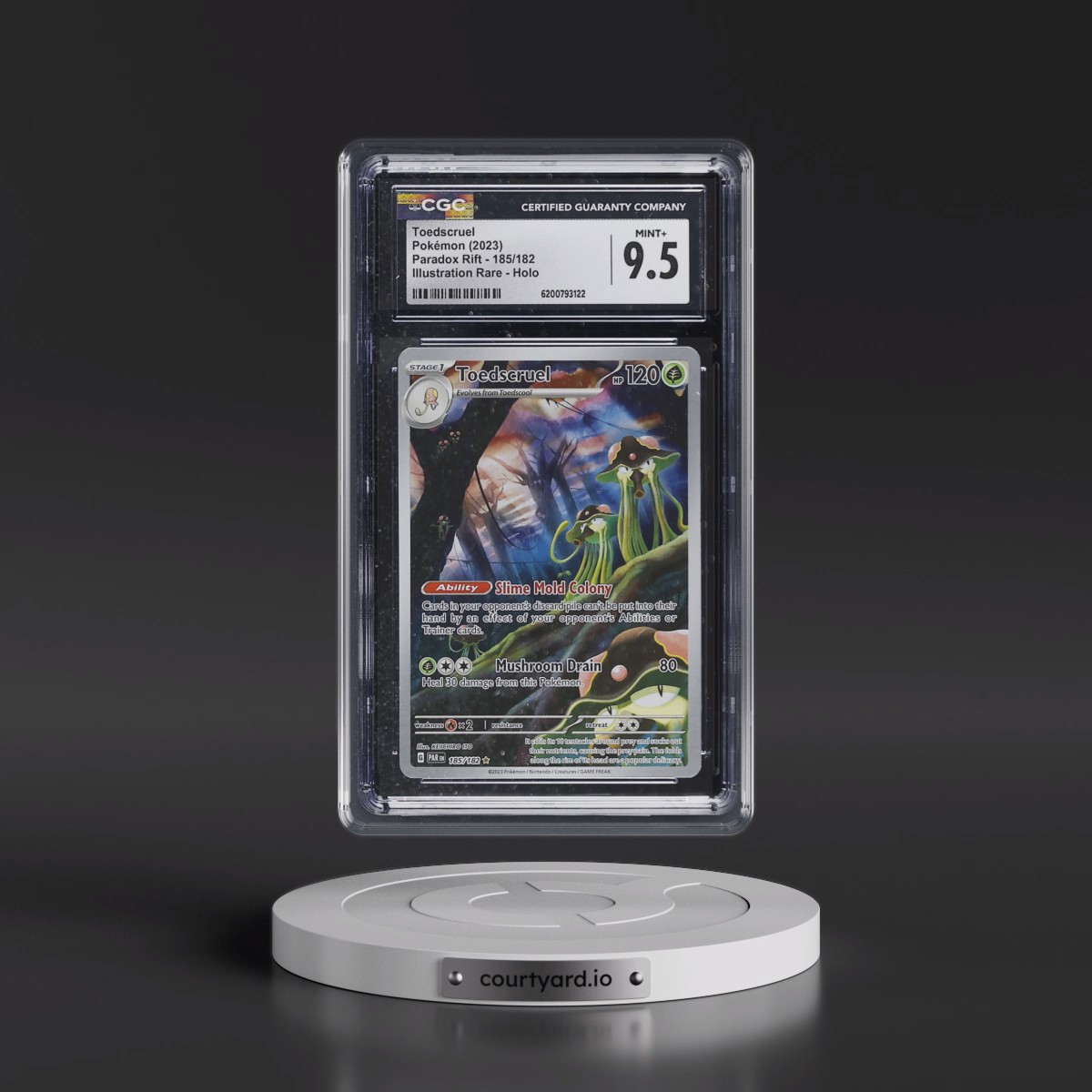 2023 Paradox Rift - PAR EN #185/182 Toedscruel - Illustration Rare Holo (CGC 9.5 MINT+)