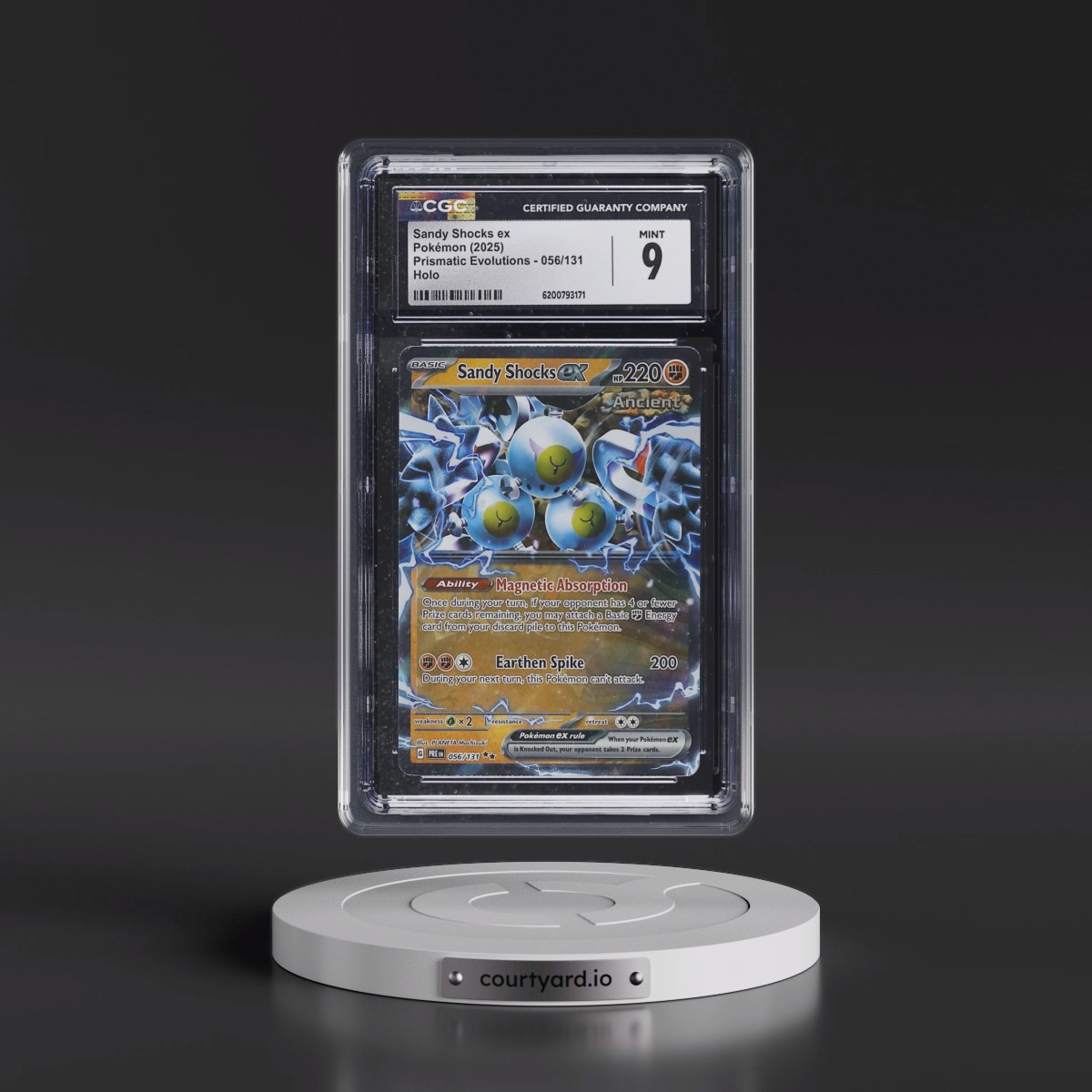 2024 Prismatic Evolutions - PRE EN #056/131 Sandy Shocks ex - Holo (CGC 9 MINT)