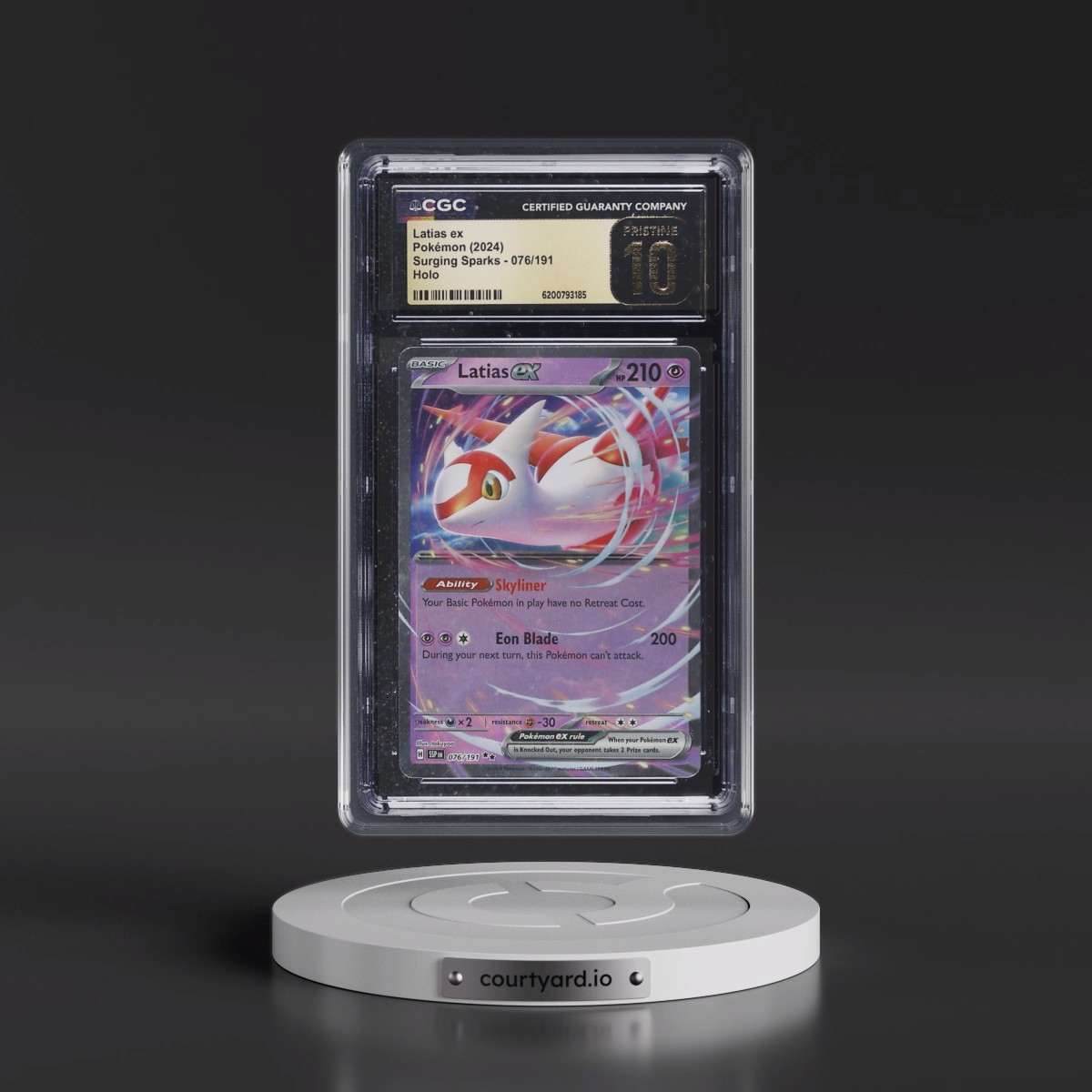 2024 Surging Sparks - SSP EN Latias ex - Holo #076/191 CGC 10