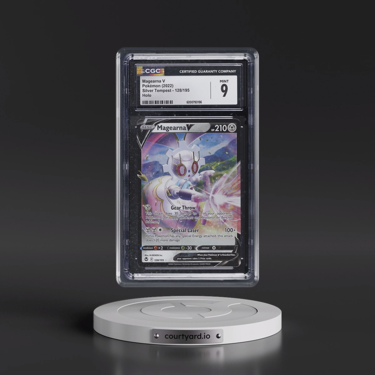 2022 Silver Tempest Magearna V - Holo #128/195 CGC 9