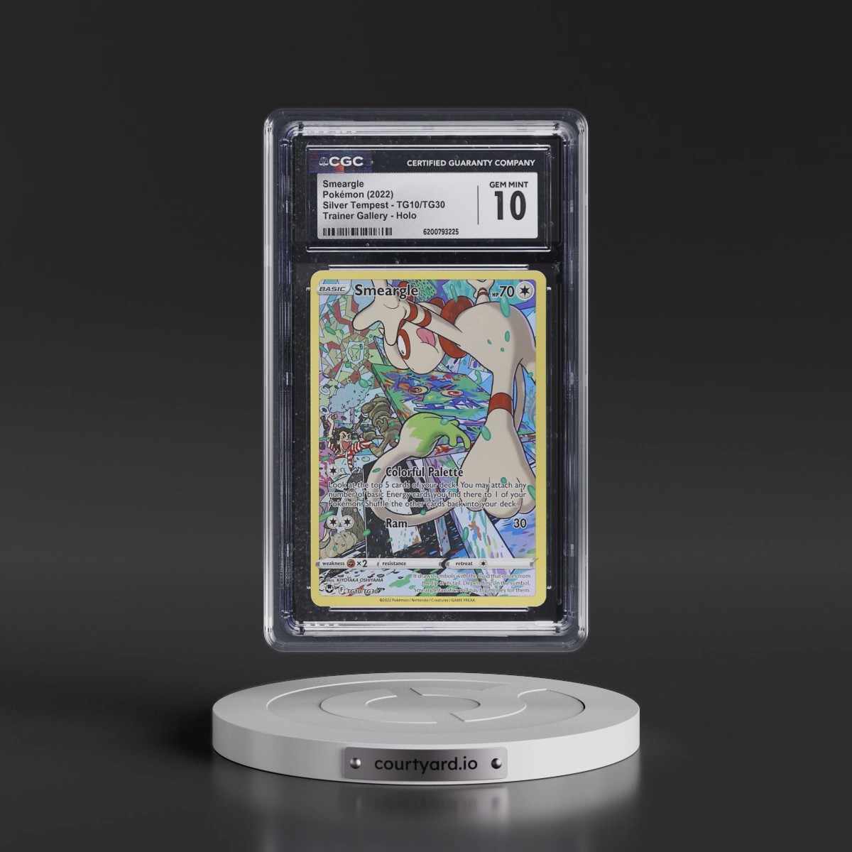 2022 Silver Tempest #TG10/TG30 Smeargle - Trainer Gallery Holo (CGC 10 GEM MINT)