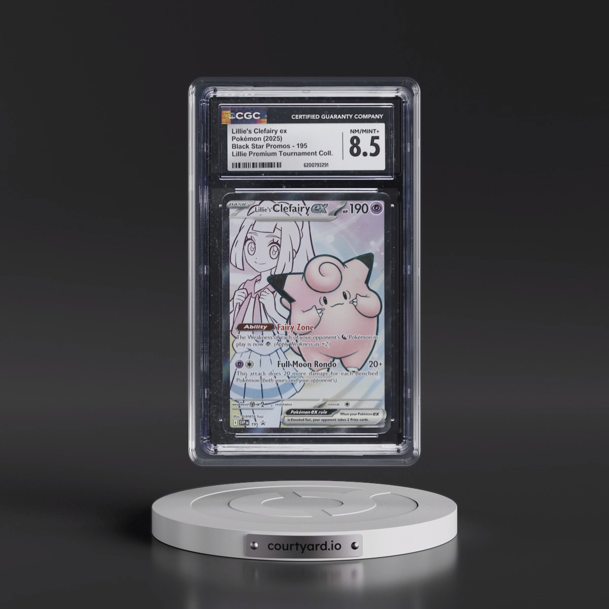 2023 Black Star Promos - Scarlet & Violet SVP EN #195 Lillie's Clefairy ex - Lillie Premium Tournament Collection (Holo) (CGC 8.5 NM-MT+)