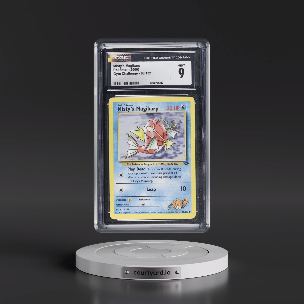 2000 Gym Challenge #88/132 Misty's Magikarp (CGC 9 MINT)
