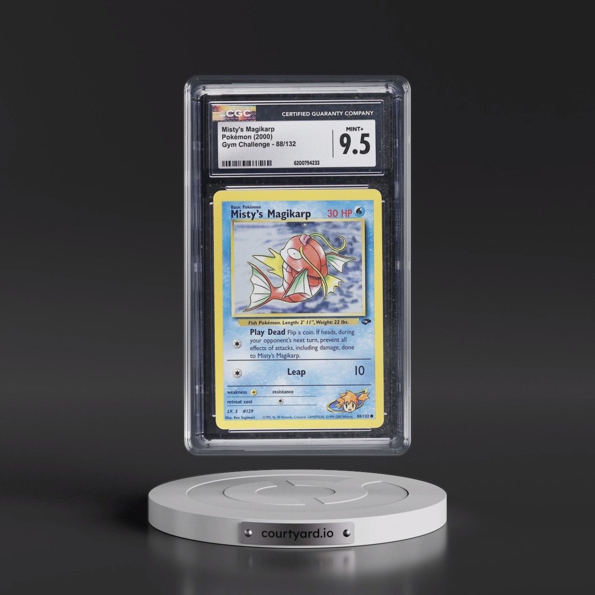 2000 Gym Challenge #88/132 Misty's Magikarp (CGC 9.5 MINT+)