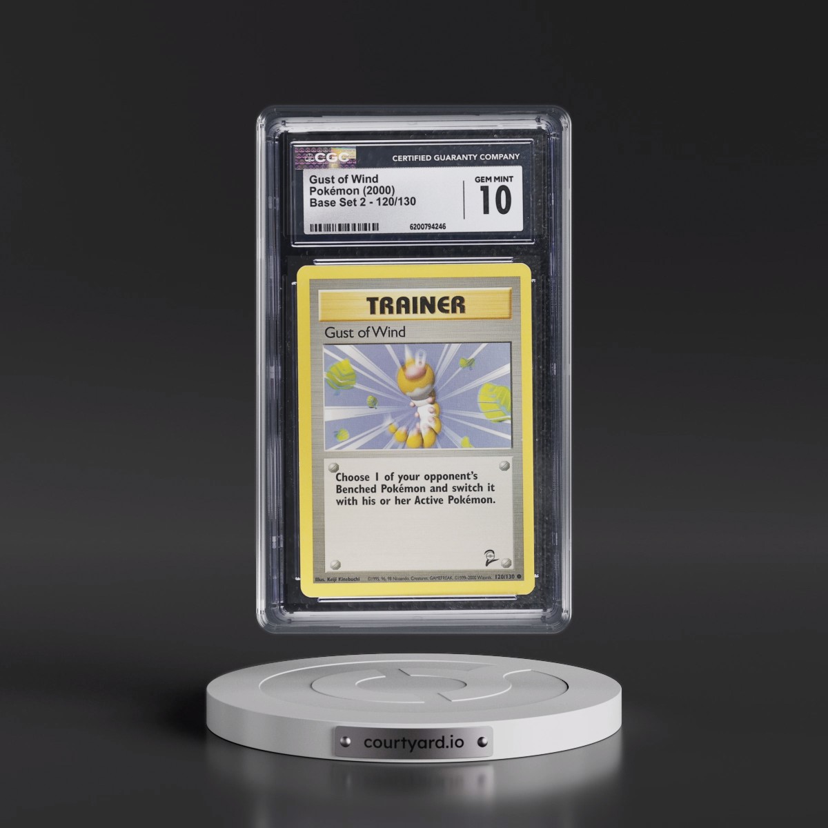 2000 Base Set 2 Gust of Wind #120/130 CGC 10