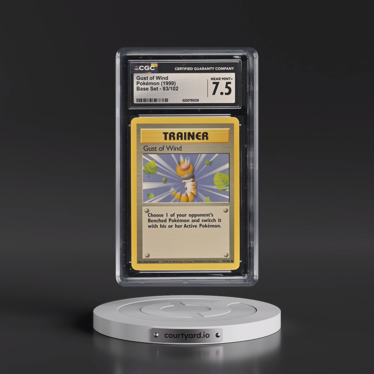 1999 Base Set #93/102 Gust of Wind (CGC 7.5 NM+)