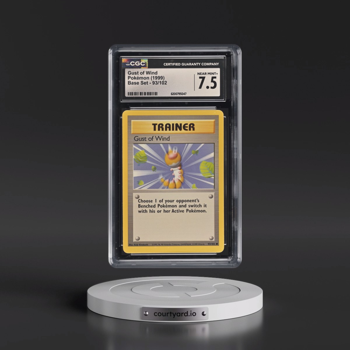 1999 Base Set #93/102 Gust of Wind (CGC 7.5 NM+)