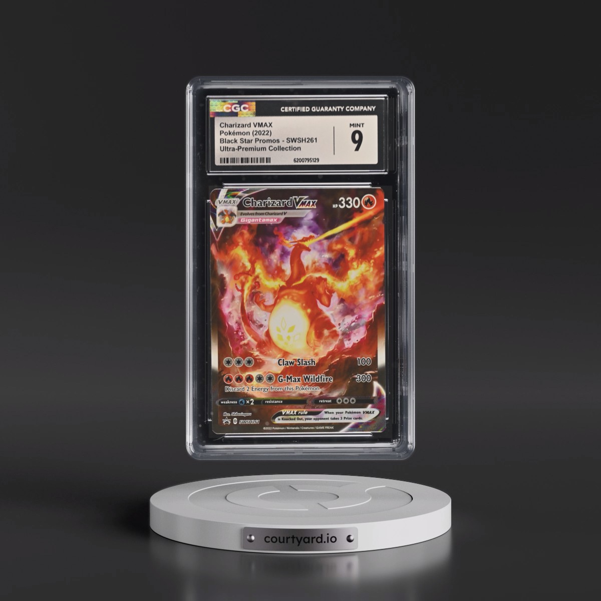 2017 Black Star Promos - Sword & Shield #SWSH261 Charizard VMAX - Ultra-Premium Collection (Holo) (CGC 9 MINT)
