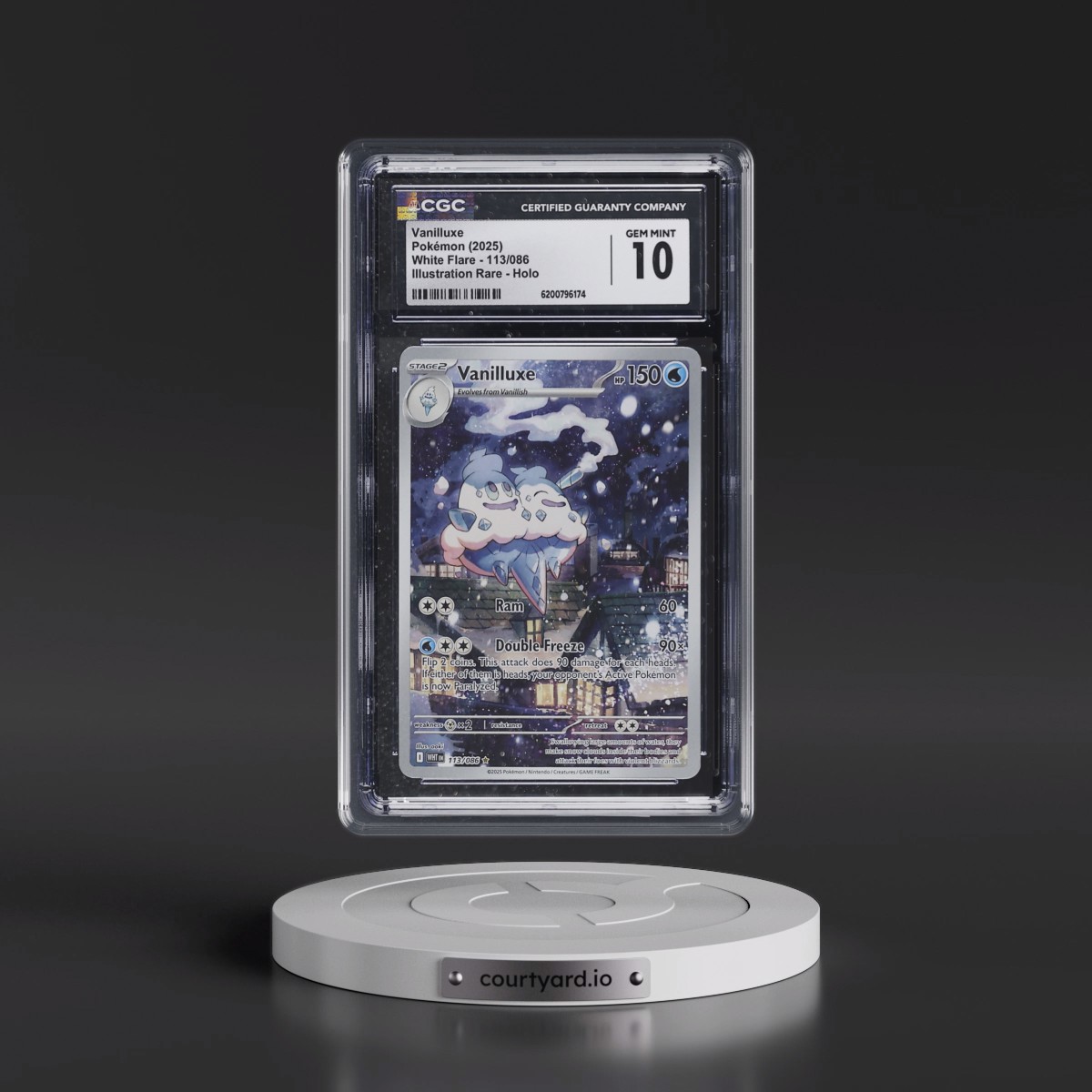 2025 White Flare - WHT EN #113/086 Vanilluxe - Illustration Rare Holo (CGC 10 GEM MINT)