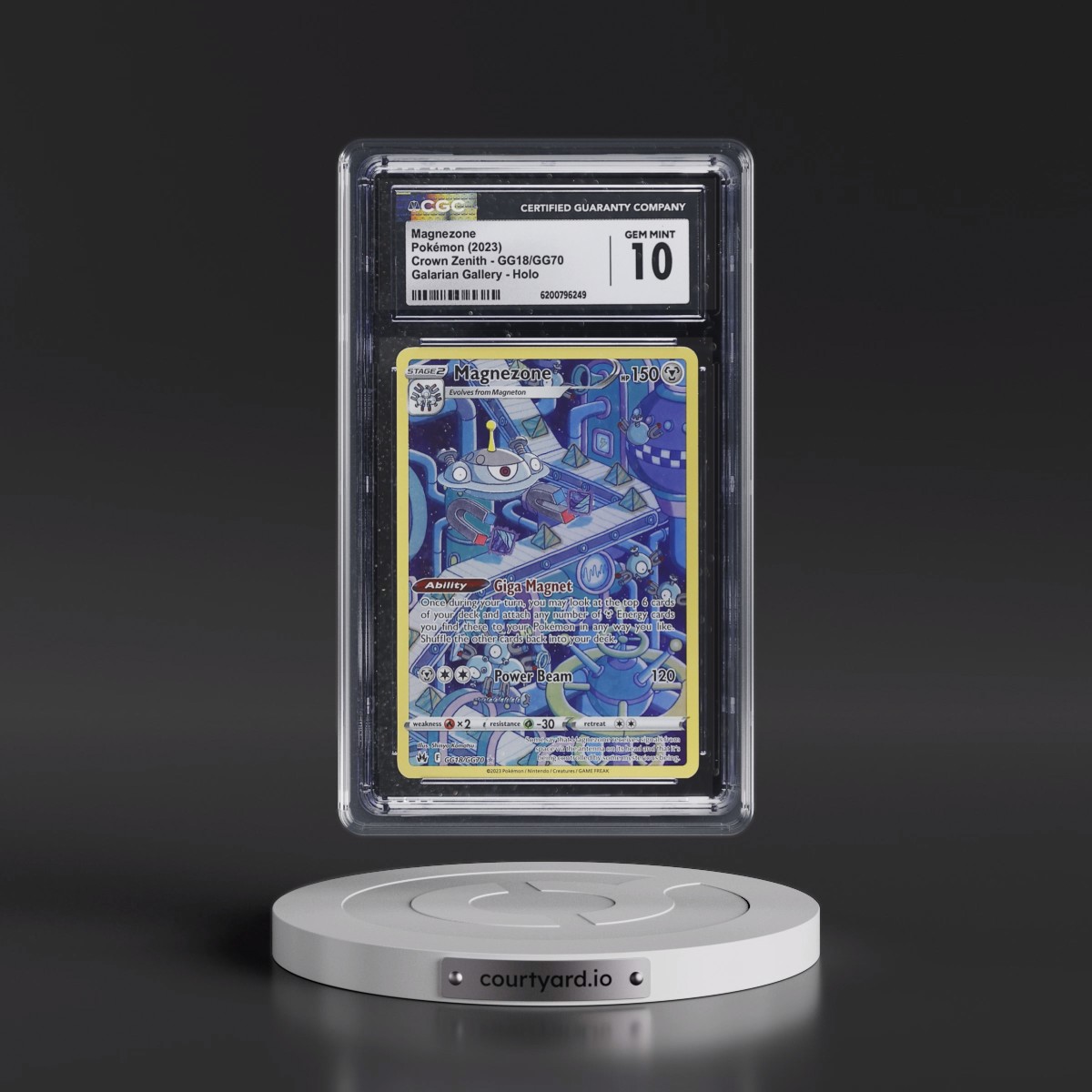 2023 Crown Zenith Magnezone - Galarian Gallery Holo #GG18/GG70 CGC 10
