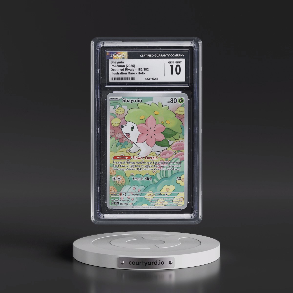2025 Destined Rivals - DRI EN Shaymin - Illustration Rare Holo #185/182 CGC 10