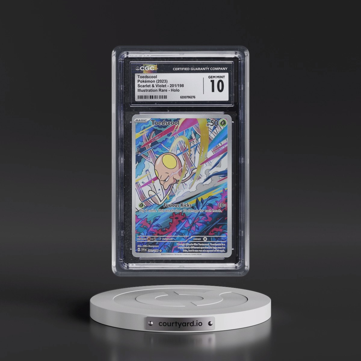 2023 Scarlet & Violet Toedscool - Illustration Rare Holo #201/198 CGC 10