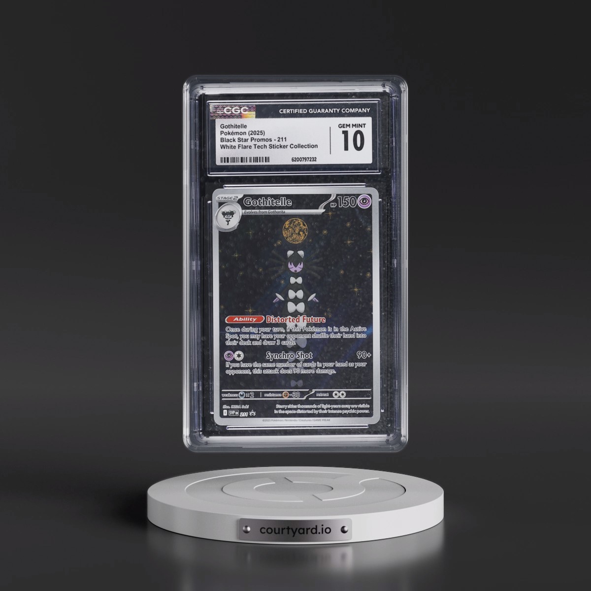 2023 Black Star Promos - Scarlet & Violet SVP EN Gothitelle - White Flare Tech Sticker Collection (Holo) #211 CGC 10