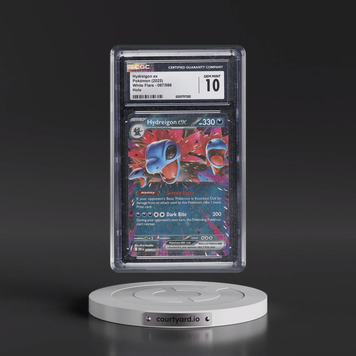 2025 White Flare - WHT EN Hydreigon ex - Holo #067/086 CGC 10