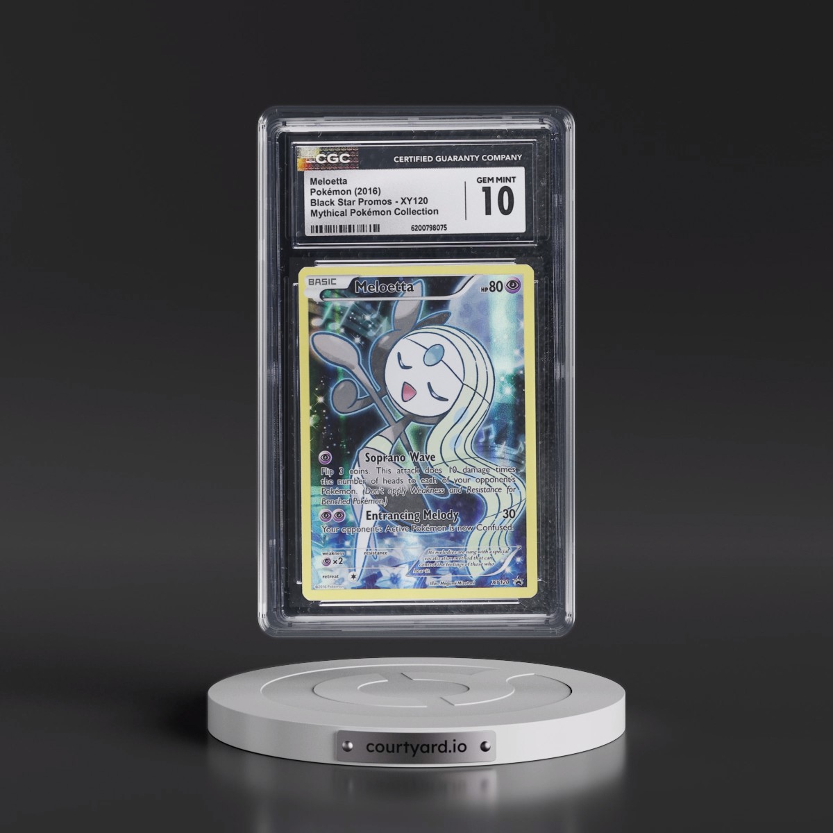 2013 Black Star Promos Meloetta - Mythical Pokémon Collection (Holo) #XY120 CGC 10