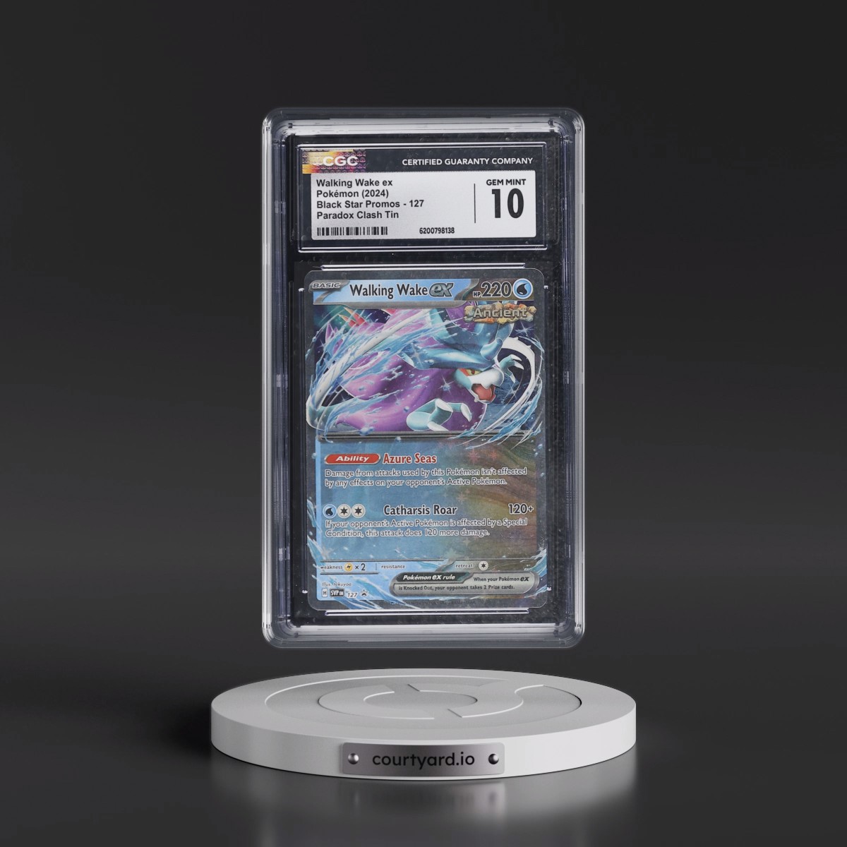 2023 Black Star Promos - Scarlet & Violet SVP EN Walking Wake ex - Paradox Clash Tin #127 CGC 10