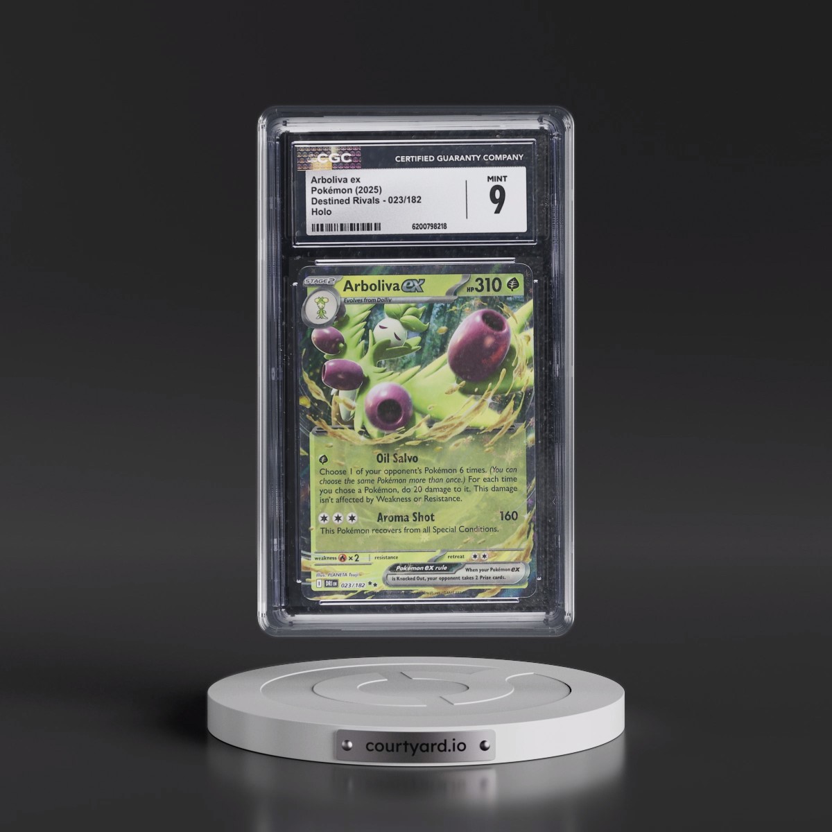 2025 Destined Rivals - DRI EN #023/182 Arboliva ex - Holo (CGC 9 MINT)