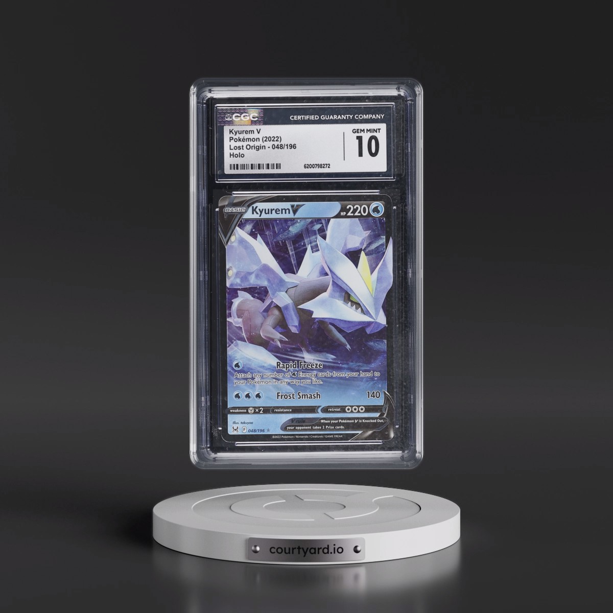 2022 Lost Origin #048/196 Kyurem V - Holo (CGC 10 GEM MINT)