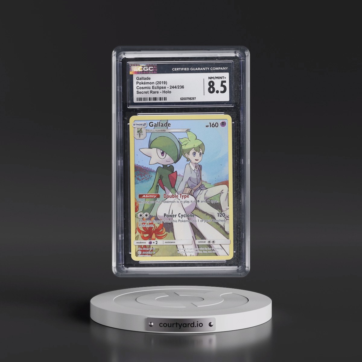 2019 Cosmic Eclipse Gallade - Secret Rare Holo #244/236 CGC 8.5