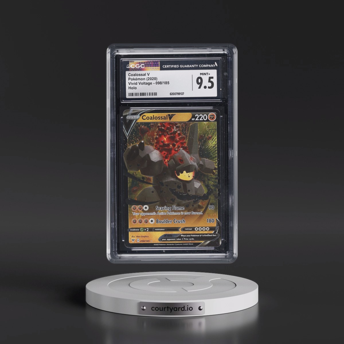 2020 Vivid Voltage #098/185 Coalossal V - Holo (CGC 9.5 MINT+)